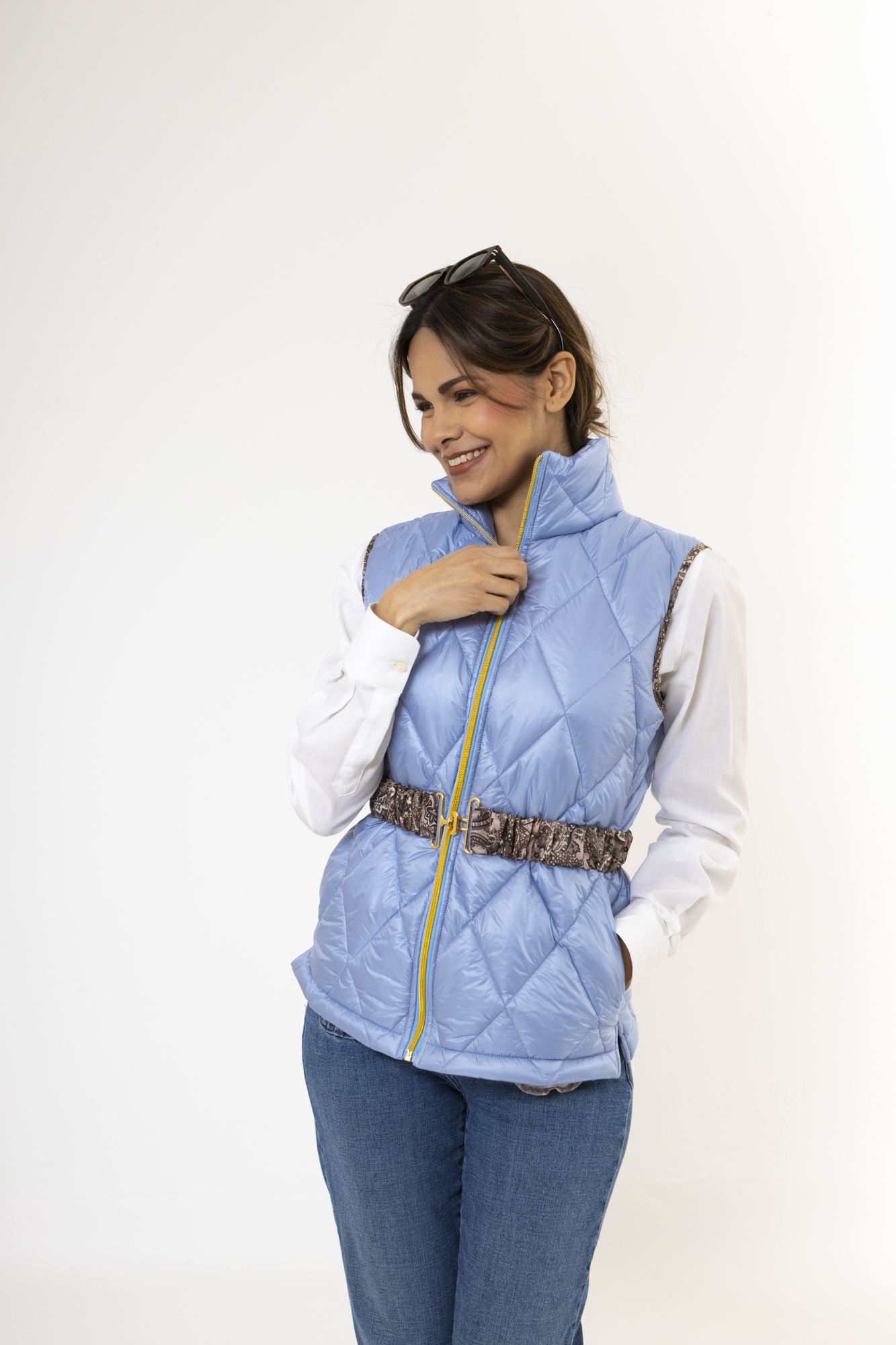 Smanicato azzurro mod. Elodie/S